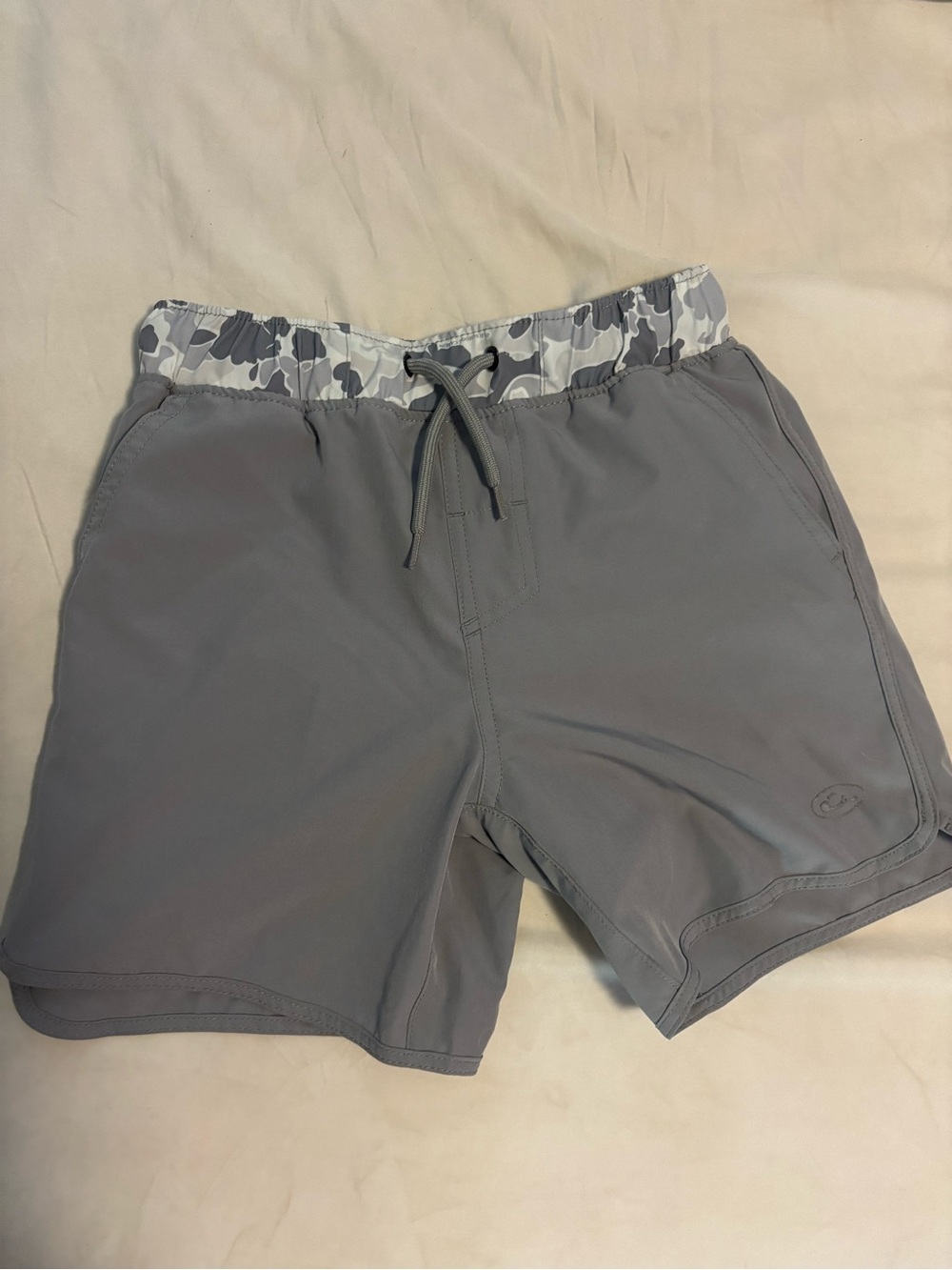 Drake Gray Shorts with Gray Camo Waistband